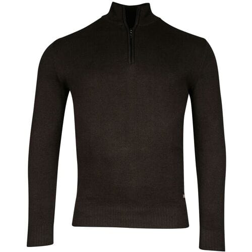 Baileys Trui Half Zip Allover 2-Tone Donker Groen / male