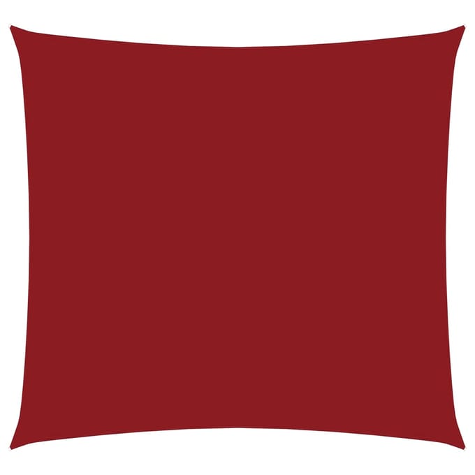 vidaXL - Zonnescherm - vierkant - 3,6x3,6 - m - oxford - stof - rood