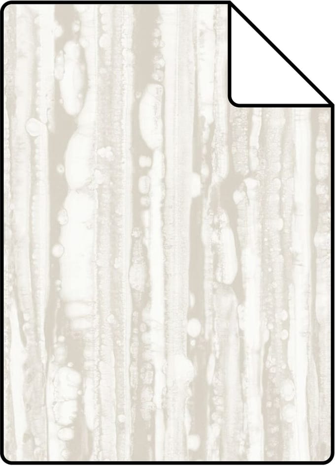Proefstaal Origin Wallcoverings behang strepen gebroken wit - 26,5 x 21 cm - 346639-S