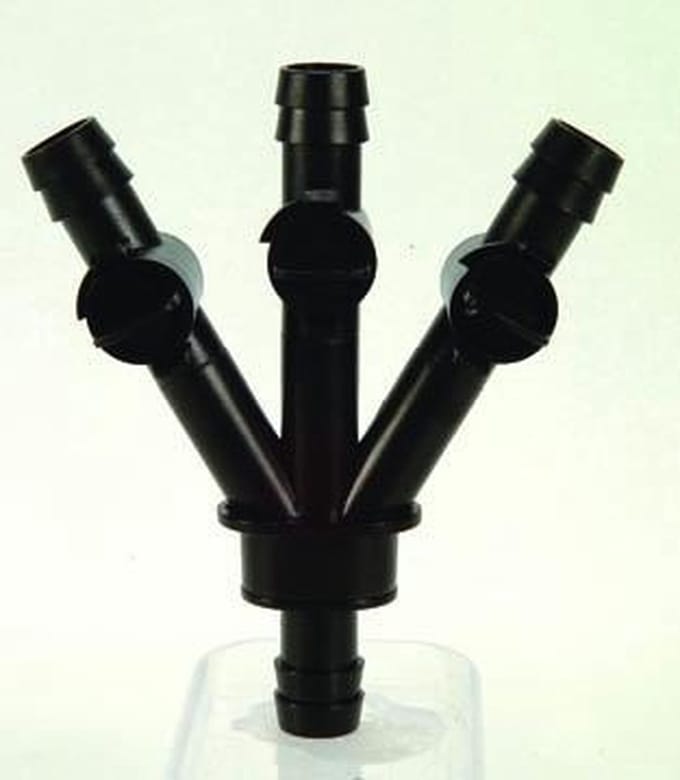 Ubbink - Driewegkraan 19mm - pomp- en filteraccessoires