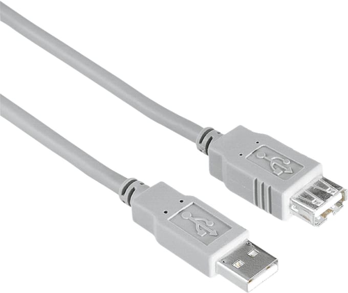 Hama 00200906 USB-kabel USB 2.0 3 m USB A Grijs