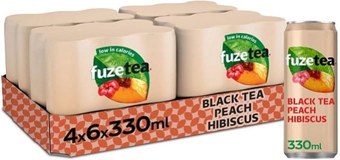 Fuze Tea - Black Tea Peach Hibiscus – 24 x 330 ml - Tray
