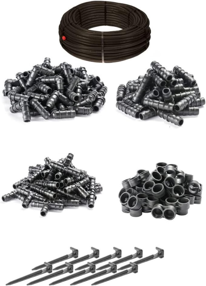 Druppelslang Set met Drukcompensatie 16mm - 100 Meter Tuinirrigatie