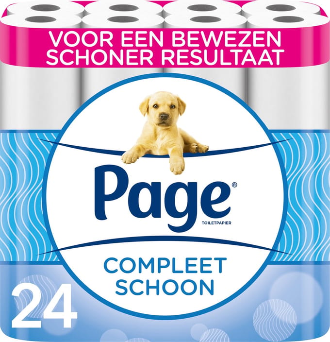Page toiletpapier - 24 rollen - Compleet Schoon wc papier - met een vleugje katoen