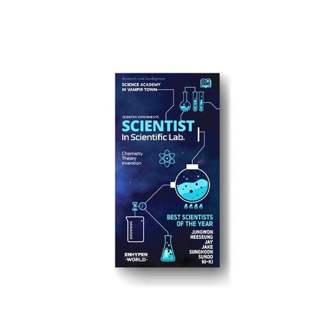 ENHYPEN – WERELD COUPONKAART COLLECTIE (SCIENTIST BASIC Vers.) 1pcs blue