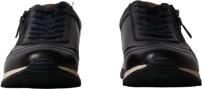 Laken lage sneakers met veters