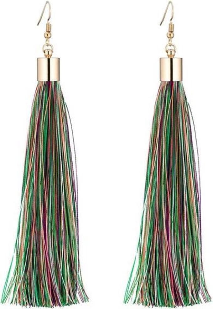 Fako Bijoux® - Oorbellen - Kwast XL - Multicolor
