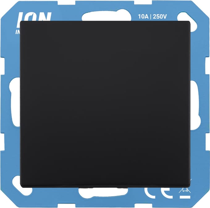 ION E1 inbouw schakelaar zwart kruis