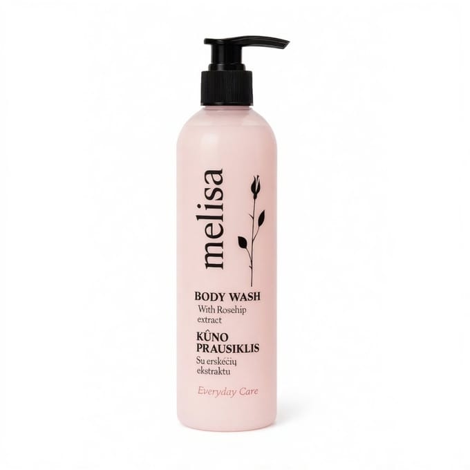MELISA BODY WASH DOUCHEGEL met ROZENBOTTEL (Rosehip) EXTRACT en Vit. C 300ml