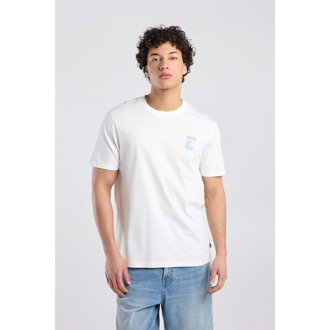 America Today Edson Ivory Taglia: L | Magliette basic Outlet | Uomo | Bianco