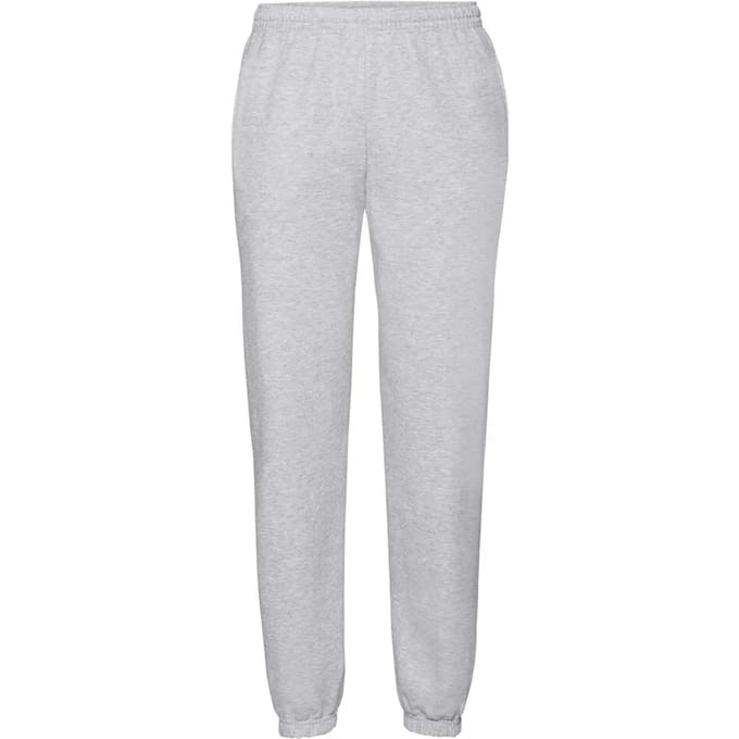 Fruit of the Loom Heren klassieke joggingbroek met elastische zoom (Heide Grijs)