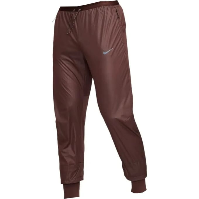 Nike effen donkerbruine hardloopbroek