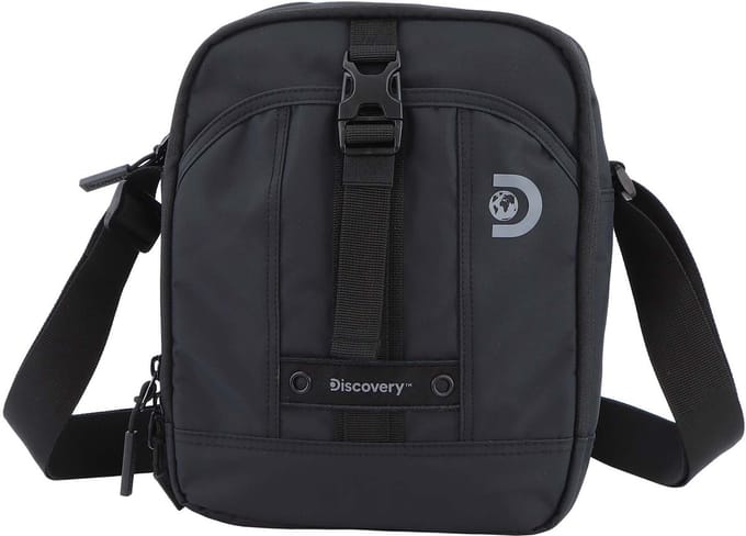 Discovery Tablet Crossbodytas / Schoudertas / Utility Tas - Shield - Zwart - Zwart
