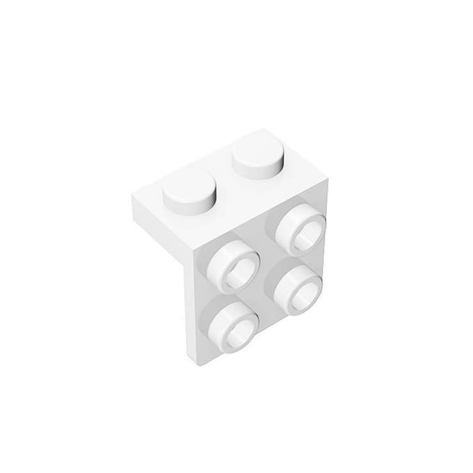 50g/64PCS 44728 Support 1x2-2x2 Briques de Construction Moc Pièces d'Angle Droit 2+4 Fonctionne Avec les Briques Jouets d'Assemblage pour Enfants 50g--64PCS