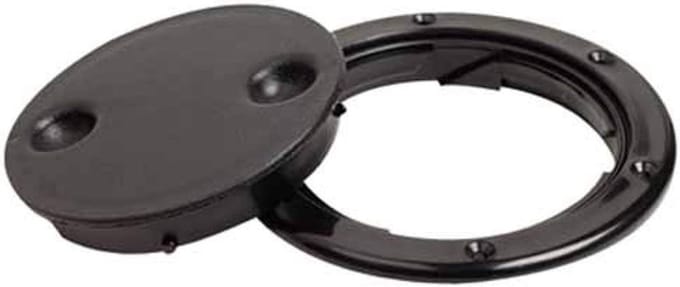 SEACHOICE Twist N Lock Deck Plate #39371, Black