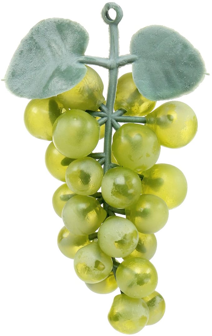 Decoratieve druiven klein groen 10cm
