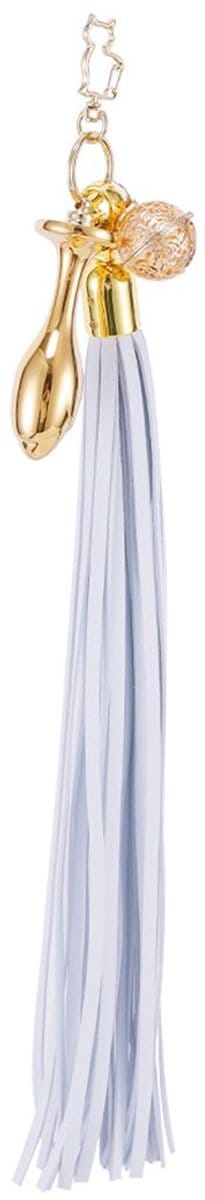 Sevanda - Flogger met Sleutelhanger, Bedel en Tulpvormige Buttplug - Wit/Goud