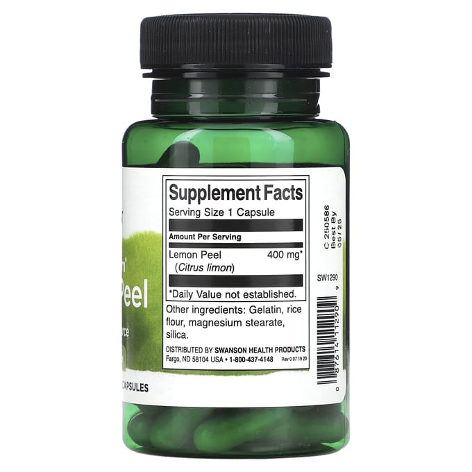 Volledig Spectrum Citroenschil, 400 mg, 60 capsules