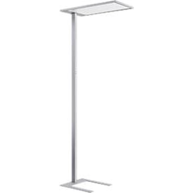 Staande ledlamp Spittler SL720, incl. daglichtsensor, indirect/direct schijnend, 8940 lm, wit-aluminium
