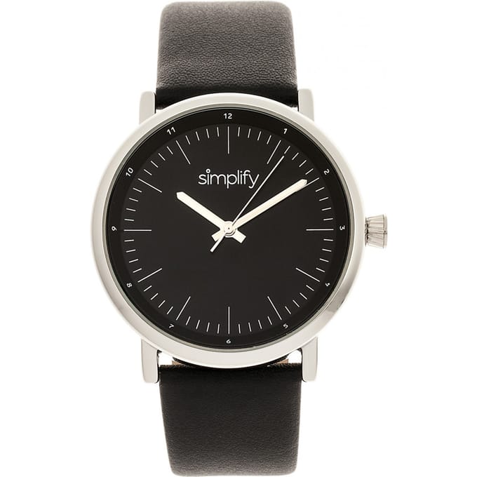 Vereenvoudig het 6200 horloge met leren band