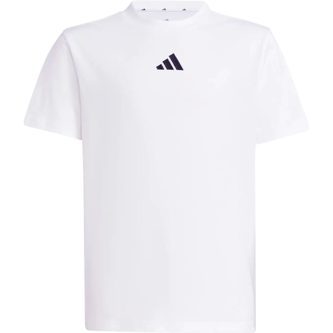 Adidas Essentials T-shirt Met Korte Mouwen Wit 7-8 Years Kinderen