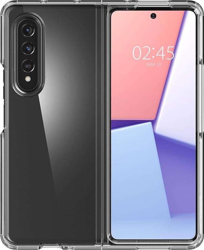 Geschikt voor Spigen Ultra Hybrid Case Samsung Galaxy Z Fold 3 - Transparant