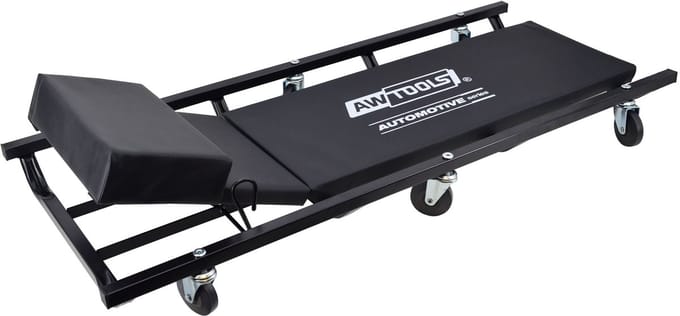 Awtools AW20062 - Werkplaats Leżanka - Verstelbare Rugleuning - Ergonomisch Ontwerp - Stalen Constructie