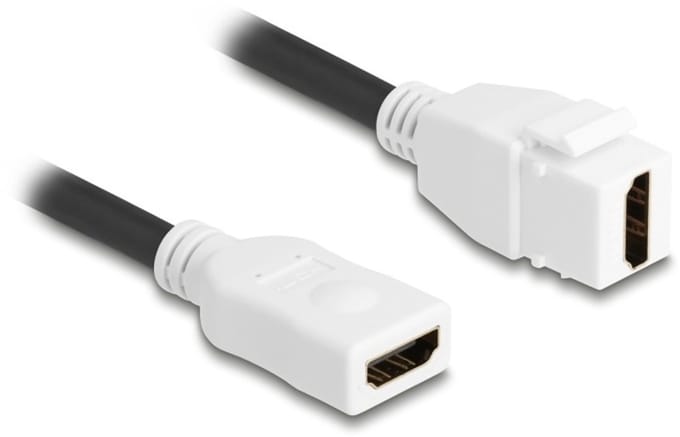 HDMI Keystone module - HDMI (v) | HDMI2.1 (8K 60Hz + HDR) | wit | 0,20 meter