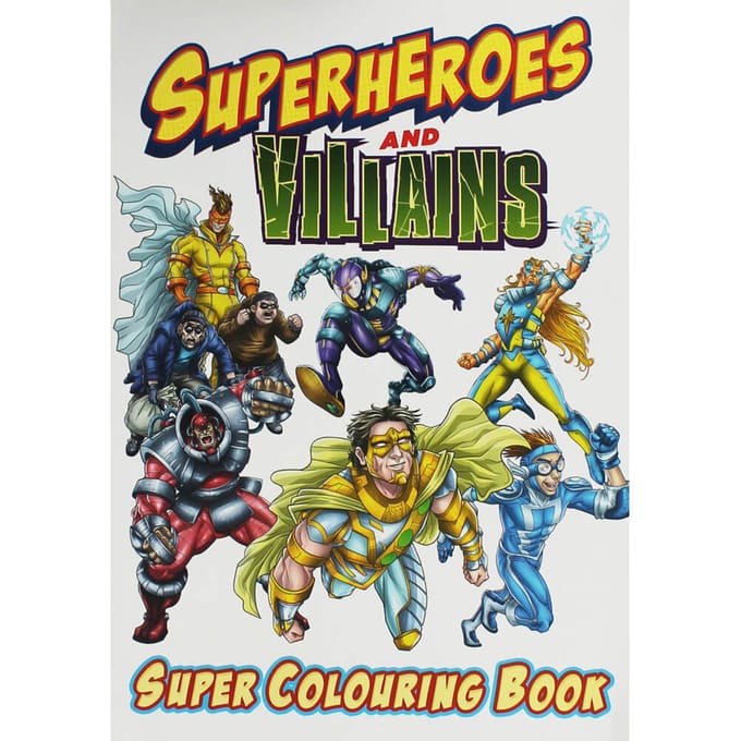Superhelden kleurboek