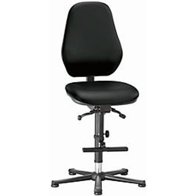 Labostoel LEANOS 9136, kunstleer, Stamskin Top zwart