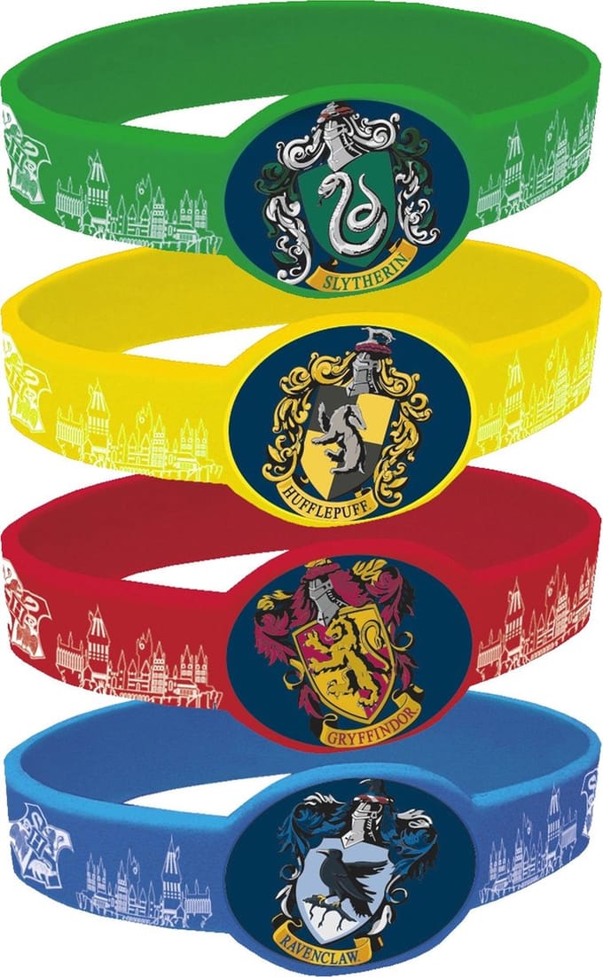 UNIQUE - 4 elastische Harry Potter armbanden