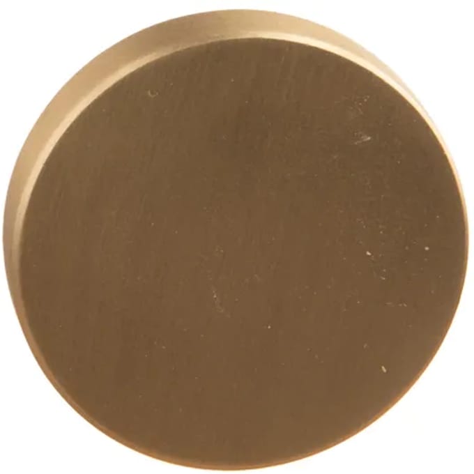 Bertomani Meubelknop - Zamak - Mat Messing - Rond Plat - 35mm - Set Van 2