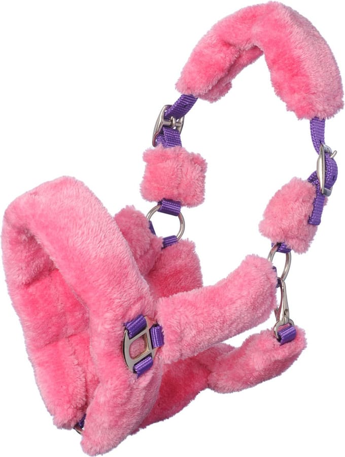 MHS Halster met bont Extra Full Paars / Roze