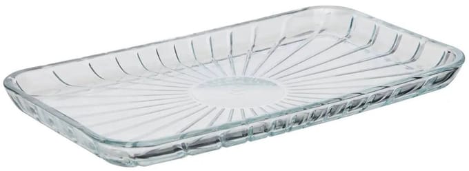 Secret de Gourmet Glazen Plateau - 28x16x2cm - Transparant