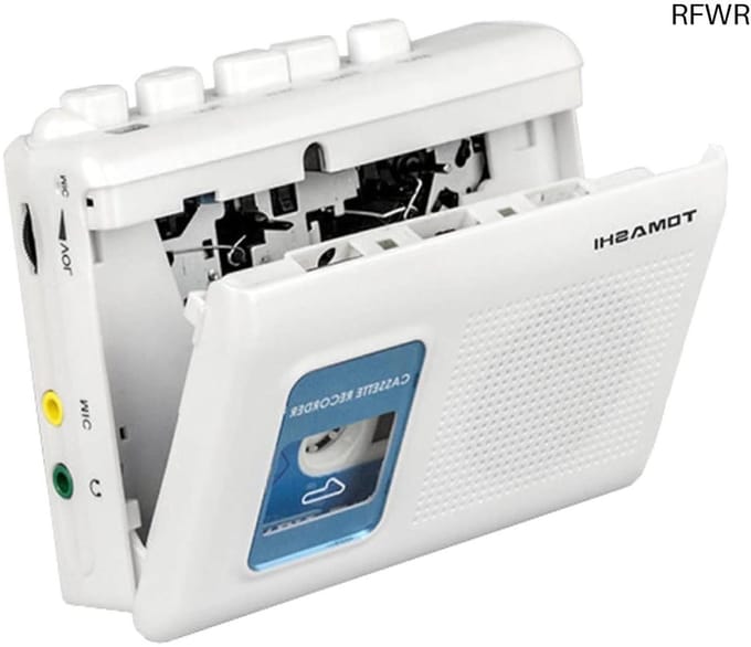 RFWR® Draagbare Cassettespeler en Tape Recorder met Ingebouwde Luidspreker en Microfoon