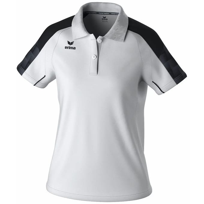 Erima Evo Star Polo Dames - Wit / Zwart | Maat: 44