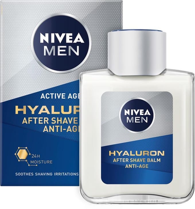 NIVEA MEN Anti-Age Hyaluronzuur Aftershave Balsem - Aftershave Balm met Hydraterende werking - 100 ml