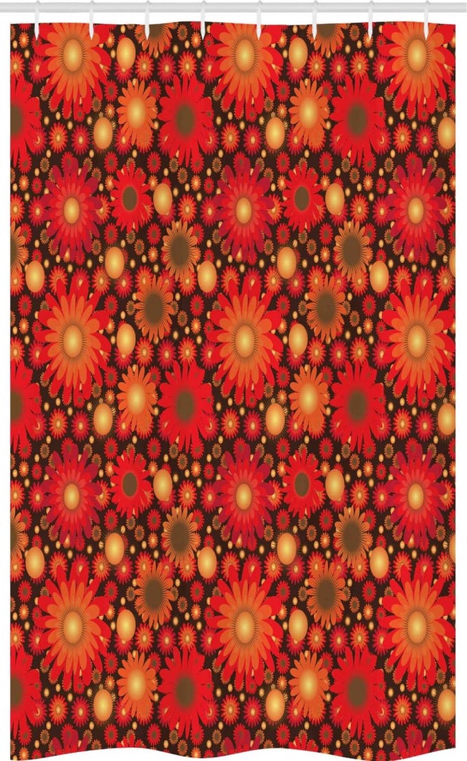 ABAKUHAUS douchegordijn – 120x180 cm, Vivid Botanisch, Polyester