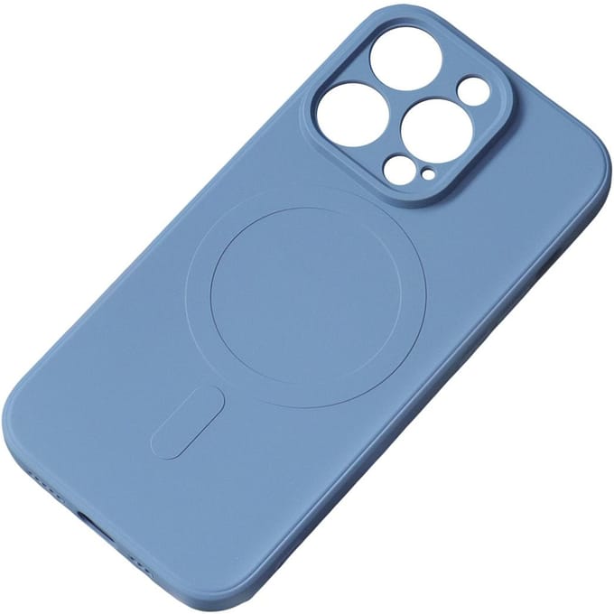 Hurtel Silicone Case - Hoesje voor Mobiele Telefoon - iPhone 15 Pro Max - Granatowe - Met MagSafe