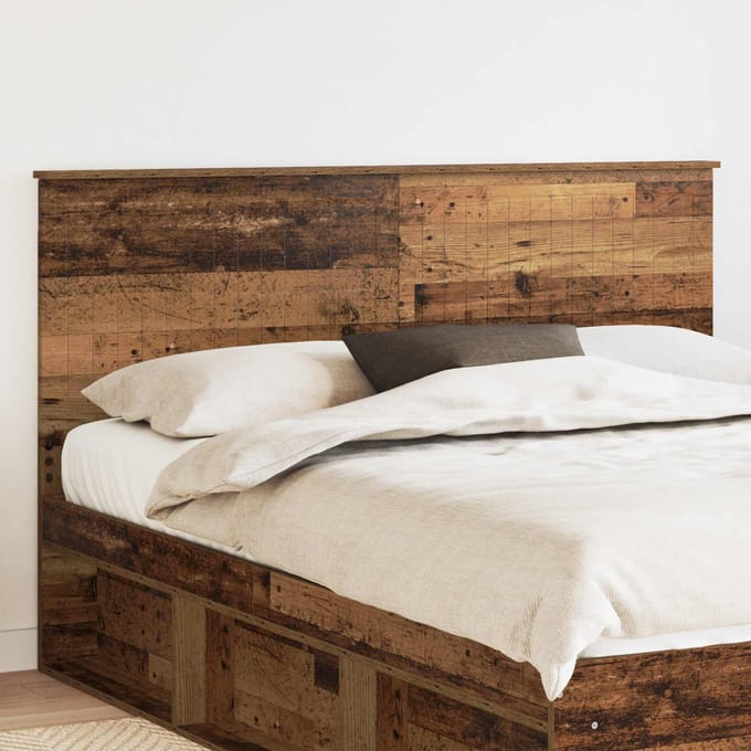 vidaXL Hoofdbord Oud Hout Bewerkt hout