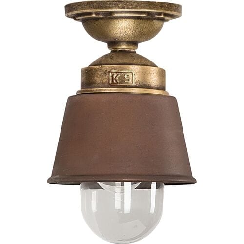 KS Verlichting Kostas Brass Plafondlamp Koper