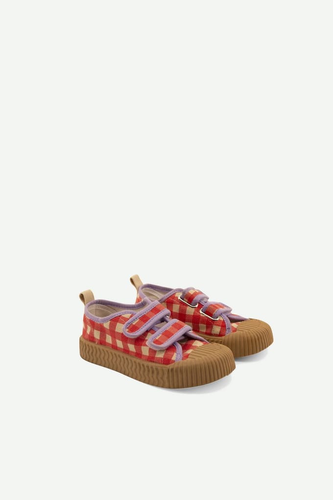 Sticky Lemon - canvas schoenen - klaproos ruit