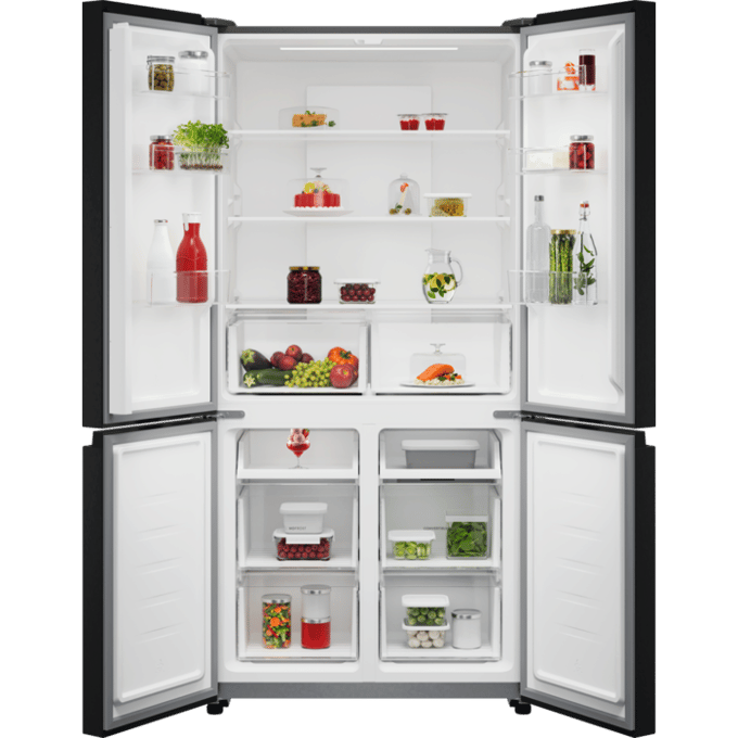 AEG 6000 TwinTech® NoFrost - Koel/vrieskast vrijstaand 190 cm Black VCM OM7MR601DB