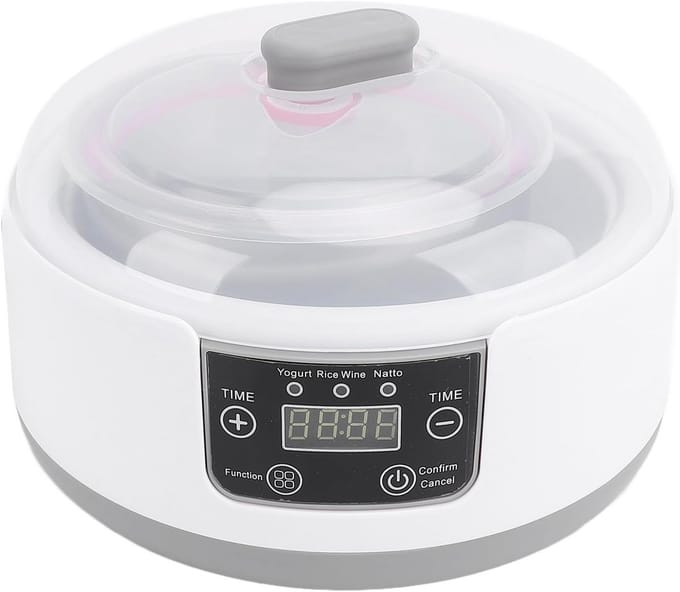 Elektrische Yoghurtmaker met Timer en 1,2L Capaciteit voor Thuisgebruik