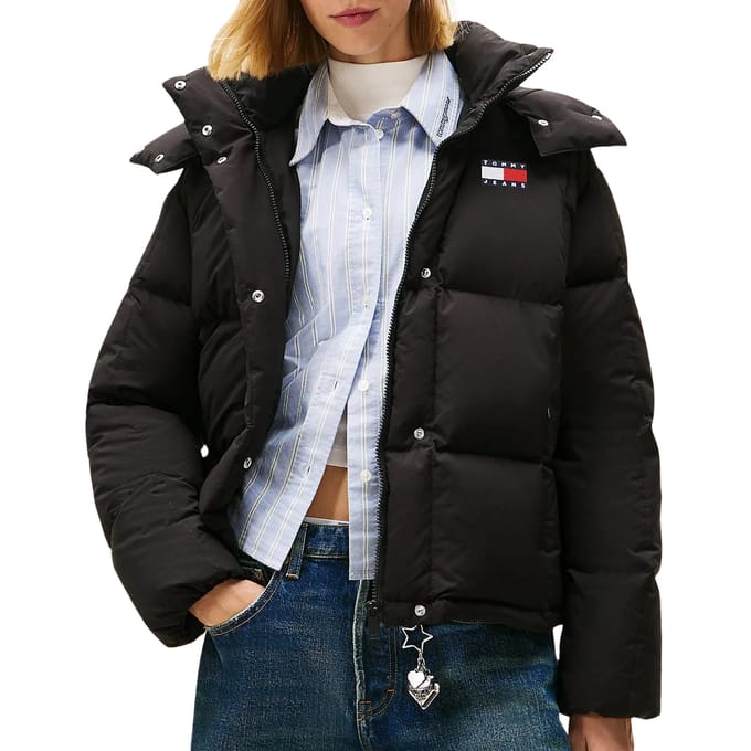 Regular fit donsjack met logostitching, model 'ALASKA'