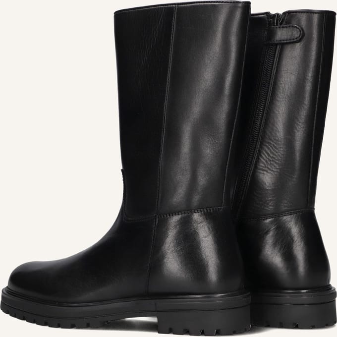 Hip H1134 Laarzen - Leer - Meisjes - Zwart - Maat 37