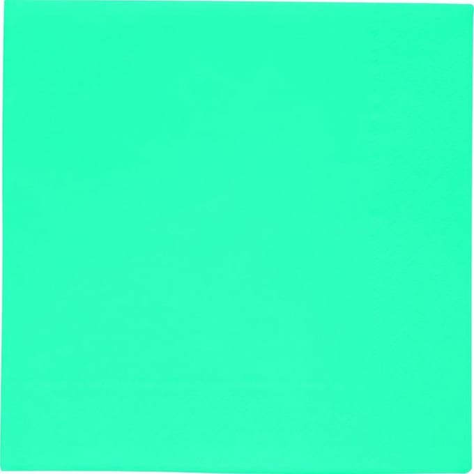 Servetten 33x33 cm turquoise 20 stuks
