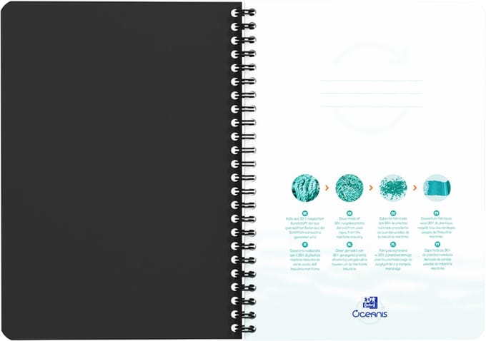 Oxford Office spiraalboek 'Oceanis', DIN A4, PP, geruit