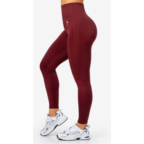 FAMME Peachy Scrunch Leggings Dark Red M