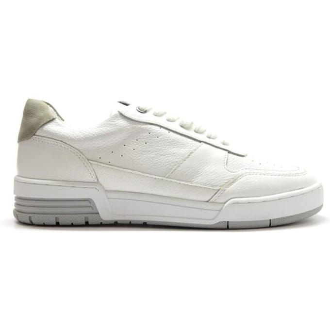 PS Poelman - Maat 43 - KEVIN Heren Sneakers - Wit met combinatie